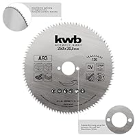 kwb Kreissägeblatt 200 x 16 mm, Made in Germany, sehr feine Schnitte, Sägeblatt geeignet für Holzpaneele, Profilholz und Weichholz – Ansicht 3