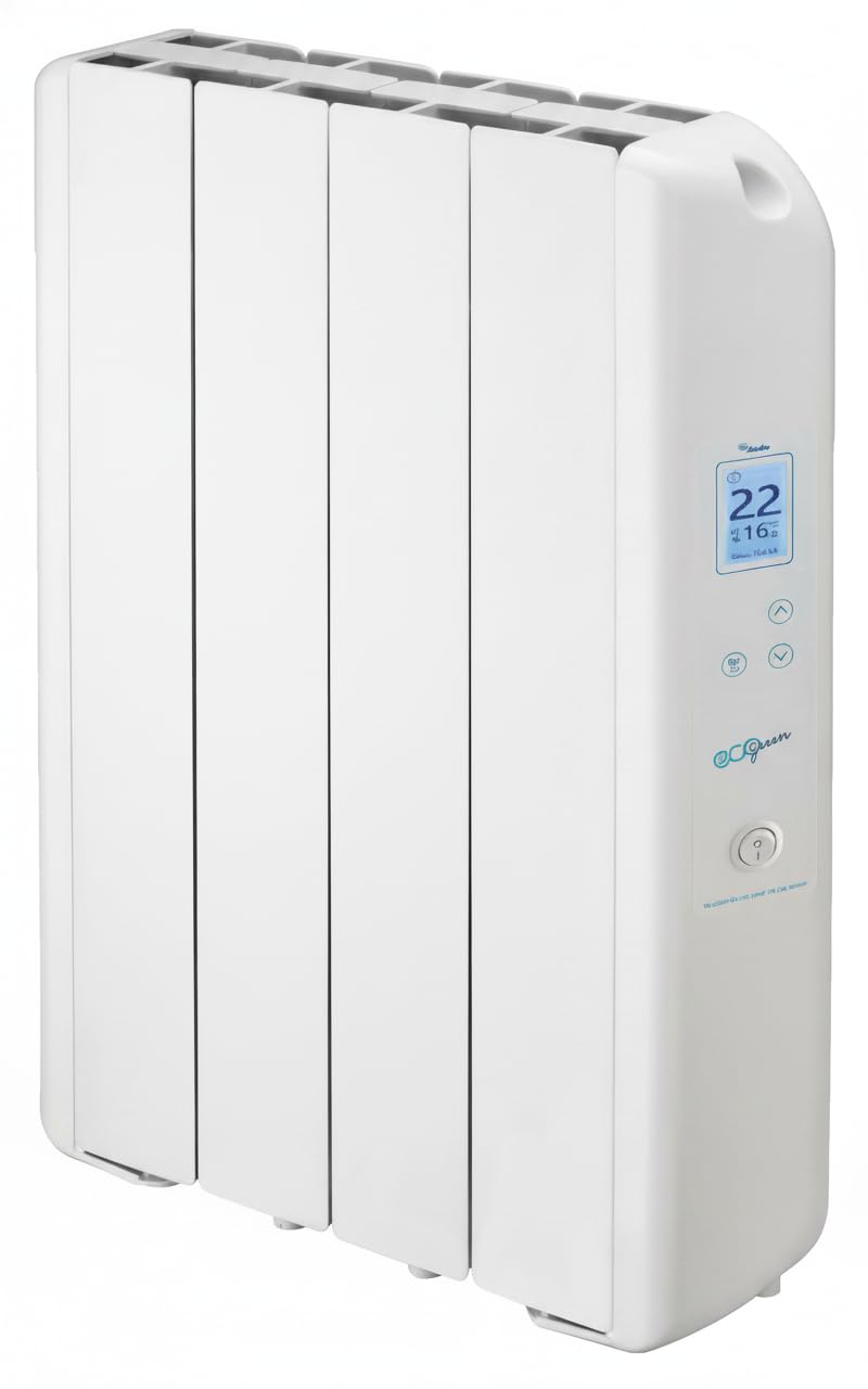 FARHO | Radiateur électrique à inertie fluide 660W | FARHO Eco Green WiFi Ultra 04 Eléments | Blanc | WiFi Intégrée | Basse Consommation | Garantie 20 ans