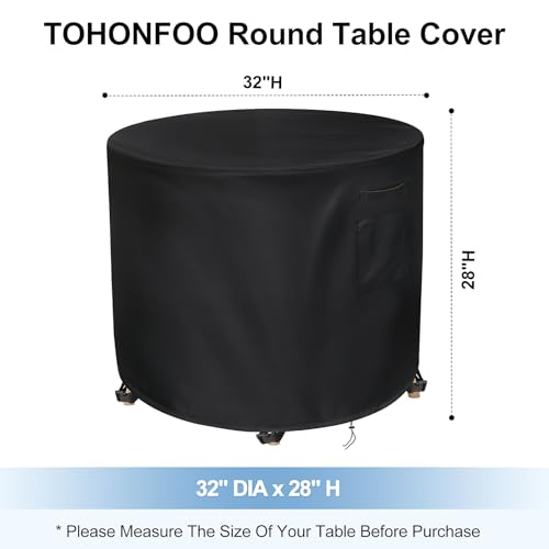 TOHONFOO Capa de Mesa com Altura de Bar - Capas de Mesa para Áreas Externas À Prova D'Água - Capas