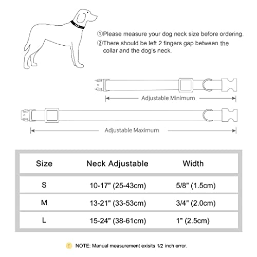 Beirui Personalized Dog Collars With Name Engraved - Soft Velvet Girl Dog Collars With Quick Release Metal Buckle - Adjustable For Small Medium Large Dogs, Hot Pink, S (Neck 10-17") #TOP6