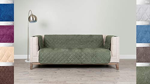 Serta | Ultimate Waterproof Furniture Protector with NeverWet, Sofa, Moss Green