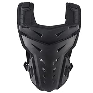 Motorcycle Armor Body Guard Vest, Universal Motorcycle Vest Riding Kit, Shockproof Breathable Chest Back Protection for Riding Outdoor Sports Motocross Racing Full Body Armor Protector(Black)