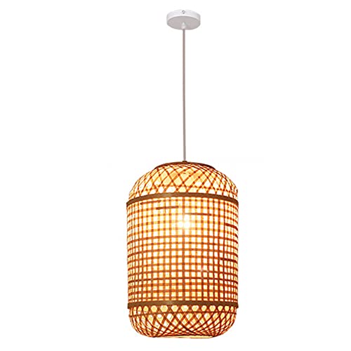 Luminaire suspendu plafonnier en osier design ajouré XLFCH