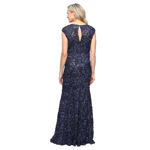 Image of Alex Evenings Women's Long Sleeveless Mother of the Bride Dress with Shawl (Petite and Regular Sizes)