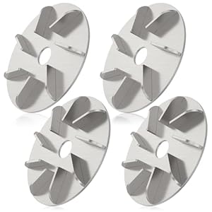 4Pcs Pig Hair Remover Scraper Disc, 7/9 Gears Stainless Steel Hog Hair Scraper, Labor Saving Pig Hair Removal Tool for Roosters Slaughter Factory Hen Livestock