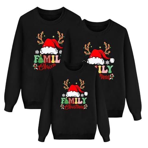 Generisch Weihnachtspullover Familie Set Ugly Christmas Sweater Mit...