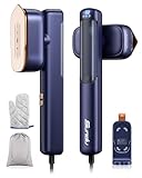 Steamer Iron for Clothes, Portable 2 In 1 Travel Handheld Garment Steamer,20 Minutes of Continuous Steam,100ml Water Tank,Steamer Ironing Gloves,1000W Light Steam Iron for Travel and Home