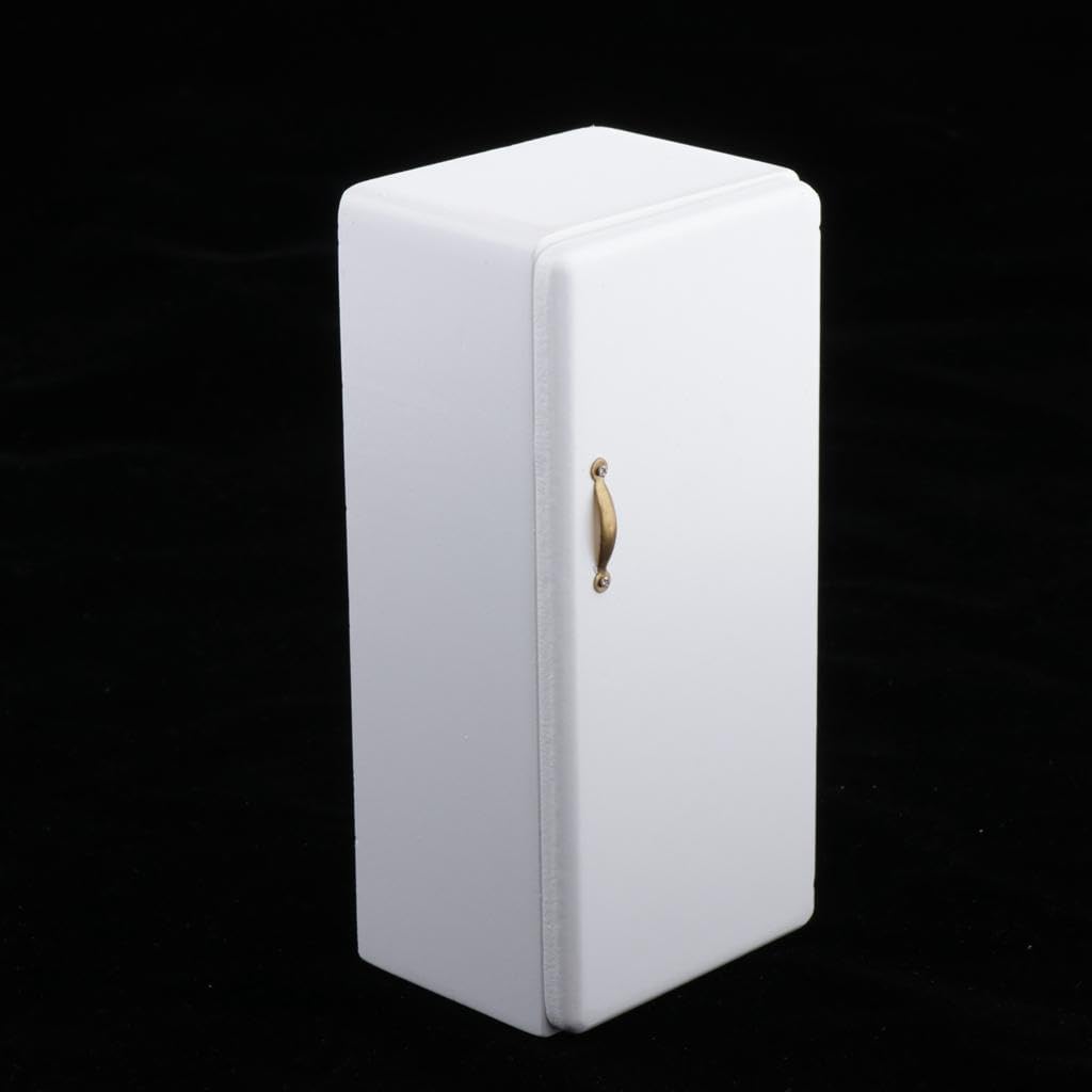Mini Frigo Giocattolo In Legno Bianco Per Cucina