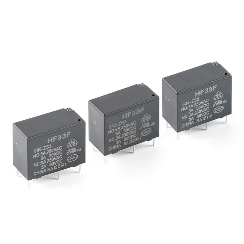 Relais HF33F JZC-33F 12V 5A inverseur pour domotique et PCB