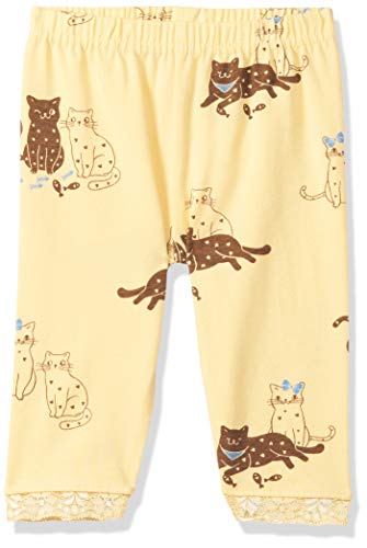 Image of Max Girls Printed Lace Trimmed 3 /4th Leggings