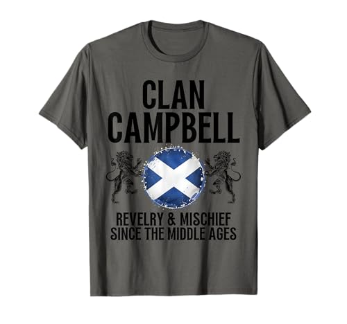 Campbell Clan Scottish Apellido Scotland Heráldica Camiseta