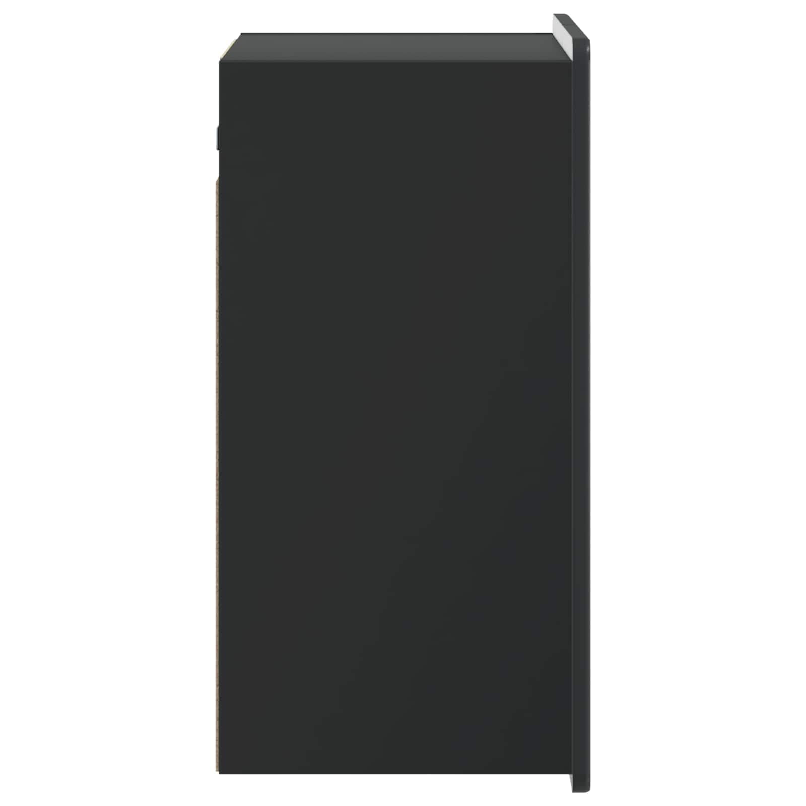 Wandschrank schwarz 59 x 31 x 64 cm aus technischem Holz