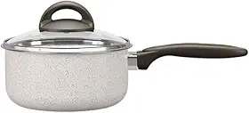 Brinox - Panela com Tampa 16X8Cm 1,3L Ceramic Life Suprema - Vanilla