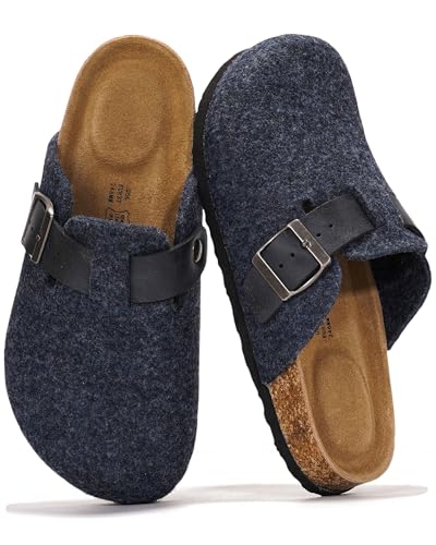 Image of Project Cloud 100% Genuine Leather Footbed Clogs for Women - Memory Foam Arch Support Slippers for Women - Trendy Slip-ons Women's Mules & Clogs Sandals