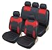 Upgrade4cars Fundas Asientos Coche Negras Poli-Piel | Funda Asiento para Delantero &...