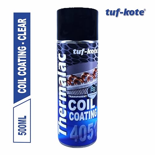 Image of tuf-kote THERMALAC 4051 Clear AC Coil Protector Spray 500ml | Transparent Anti-Corrosion Coating for Copper Tubing & Condenser Coils | Heat Resistant up to 205C