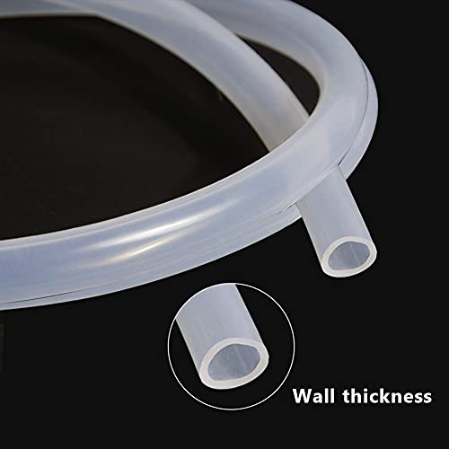 Feelers 1" Id X 1-1/4" Od Silicone Tubing Food Grade Pure Silicon Tube High Temp Home Brewing Winemaking Silicone Hose Tubing, 3.28Ft Length #TOP4
