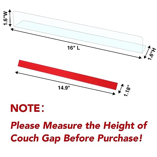 image for RowinsyDD 8 Pack Toy Blocker for Furniture, Clear Under Couch Blocker,