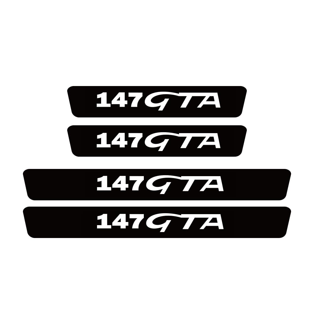Sdyayfge Normal 4Pcs Kick Plates Car Door Sill Protector,For Alfa Romeo 147 Gta