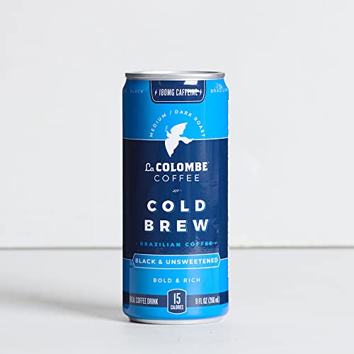 La Colombe Brazilian Cold Brew - 9 Fl. Oz. 4 Pack - 100% Arabica, Single-Origin, Cold Pressed Espresso Coffee, 15 Calories, Double-Filtered, Bold & Rich Coffee, 120Mg Natural Caffeine #TOP1