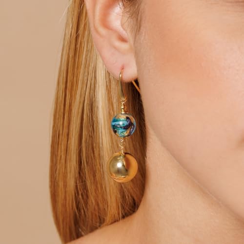 Boucles d'oreilles en verre de Murano longues pour vos soirées