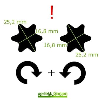 perfektGarten 92 cm zestaw noży do traktora trawnikowego