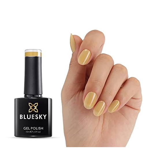 BLUESKY Jelly Gel Nail Polish Sheer Gel Polish Creamy yellow 10ML Translucent Crystal Colors LED Gel Nail Polish