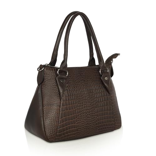 Image of DORPER MONEY Hill Full-Grain Durable Leather Top-Handle satchel Tote Handbags & Shoulder Sling Bags For Women Office Branded Stylish Latest