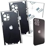 ✔ Menos huellas dactilares TF Skins Protector de pantalla para iPhone 12 Pro Max Skin (2 unidades), color negro mate
