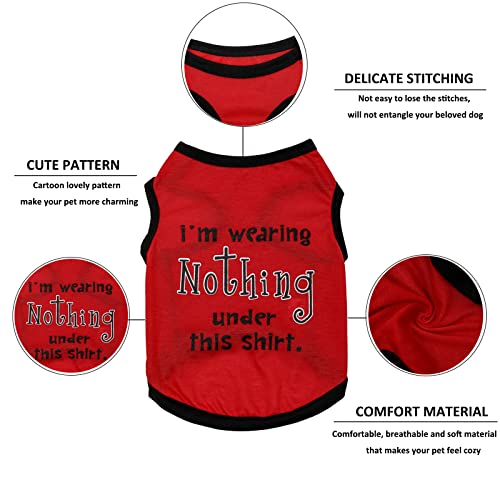 Katenpid Dog Shirts Pet Printed Clothes With Funny Letters Summer Pet T Shirts Cool Puppy Shirts Breathable Dog Outfit Soft Dog Sweatshirt For Pet Dogs Cats (X-Large, Pattern-2) #TOP3
