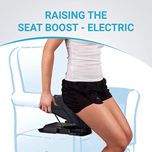 Image of Premium Electric Lifting Chair Cushion - by Seat Boost. Powerful Motor to Assist in Standing - Chair Lift Assist Devices - Electric Power Seat for 100% Sit-to-Stand Lift Supports up to 240 lbs, Black