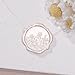 UNIQOOO Wildflower Wax Seal Stickers - Floral Wedding Invitation Envelope Seal Sticker, 50 Pcs Self- Adhesive Champagne Field of Flowers Stickers, Perfect for Christmas, Gift Wrapping