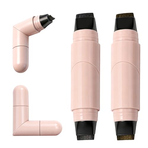Oplope Eyeliner Stamp 2 Pack Easy Winged Eyeliner Tool (Black & Brown)