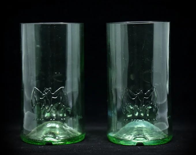 Bacardi Rum Bottle Tall Glasses| Upcycled Drinking Glasses 750ML Long Tumblers| Eco-Friendly and Sustainable Set for Cocktails,Juice,Wine |Use for Restaurant/Bar/Home Water Glass (Pack of 1)