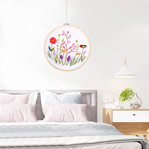 image for Foloda Embroidery Kit with Pattern and Instructions，Hand Cross Stitc