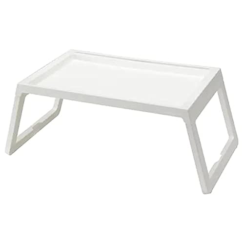 Ikea polypropylene&plastic Foldable Bed Tray,Multipurpose Tray For Food,Laptop Table For Study,Work 56X36X26 Cm (White)