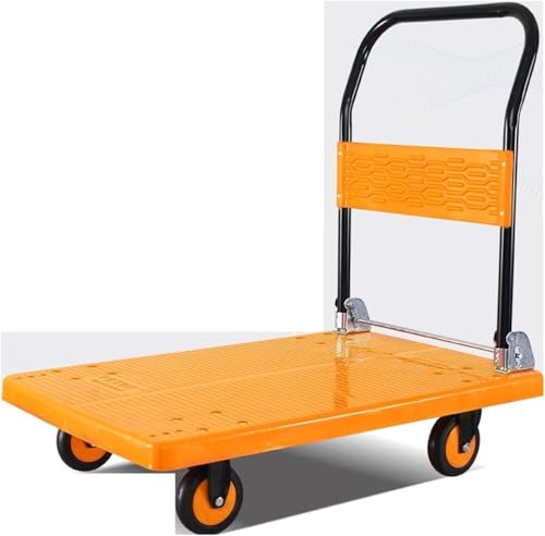 Carretilla Plataforma con Ruedas Silenciosas para Empuje 360 Grados con Asa Plegable, alta capacidad, Base Plástica, tamaño 72x46x83 cm, carga 440 lb, color Onecolor miniatura 1