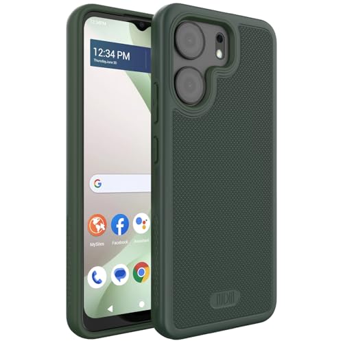 TUDIA MergeGrip for BLU View 5 Phone Case B160V - [Military Grade Drop Tested] Dual Layer Shockproof Non-Slip Slim Heavy Duty Tough Protective Cover Phone Cases - Pine Green