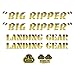 SE Bikes Big Ripper Decal Set null GOLD