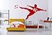 Customer-made Football Soccer Wall Decal Personalized Name & Number and Soccer Ball-children's Room-you Choose Name and Color