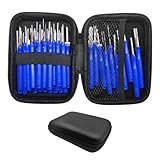 BWBWND 41PCS Terminal Removal Tool Kit, Electrical Wire Connector Pin Extractor Tool Set with Protective Box, Car Terminal Release Depinning Tools Kit for Automotive Household Devices (Blue)