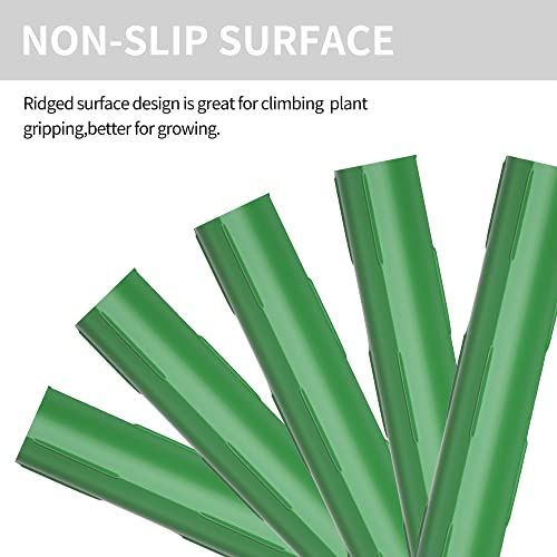 Pack of 25 Garden Stakes Sturdy Plant Sticks Plastic Coated Plant Stakes Support Metal Tomato Stakes for Cucumber, Strawberry, Beans, Trees (48 Inch) - Image 4