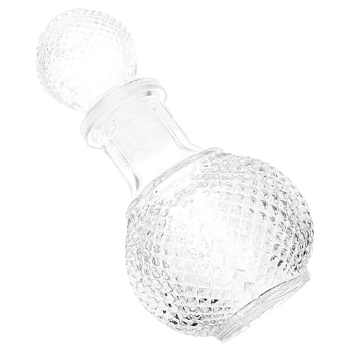BESPORTBLE Carafe Verre Transparent pour Whisky et Liqueur Distributeur Élégant et Épais Bouteille à Décanter Design Créatif pour Maison et Bar