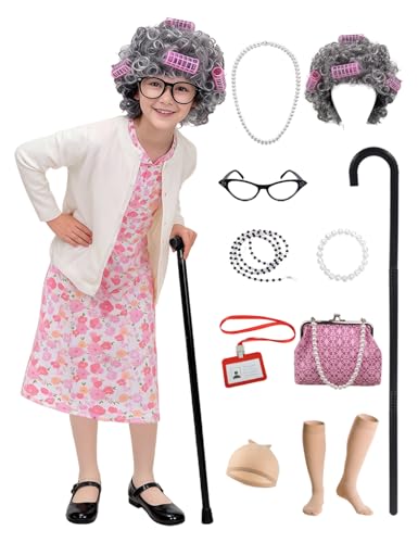 Disfraz de Abuela para Niñas 3-10 años Halloween miniatura 1