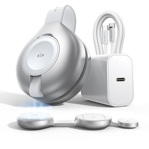 LISEN Back to School for Qi2 Magsafe Charger 17 Certified 15W iPhone 16 Travel Charger for Business, 3 in 1 Charging Station for Apple Watch and Airpods, 25W Total Wireless Charger for iPhone16 15 14