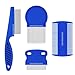 GNAWRISHING Flea Comb 4Pcs with High Strength Teeth Durable Pet Tear Stain Remover Combs, Pet Dog Cat Grooming Comb Set Effective Float Hair Remover…
