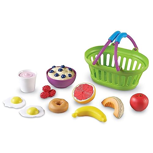 Learning Resources New Sprouts Healthy Breakfast, Pretend Play Toys for Toddlers, Play Food for Kids, Play Breakfast Food, 11 Pieces, Ages 2+