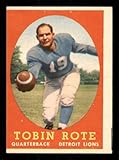 Football Trading Card 1958 Topps #94 Tobin Rote VG+ Very Good Plus Lions