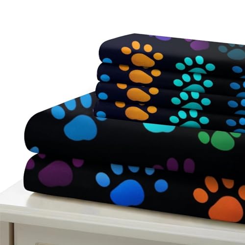Housse de couette chat 3D parure de lit 220x240 fermeture éclair microfibre