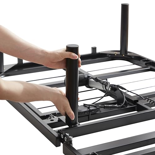 Image of Nestl 2nd Gen Queen Adjustable Bed Frame with Massage and Wireless Remote, Electric Base with Head and Foot Incline, Zero Gravity, USB Ports, Under Bed LED, No Box Spring Needed